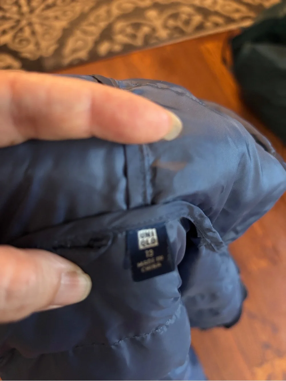 Uniqlo Navy Hooded Puffer Jacket for Kids